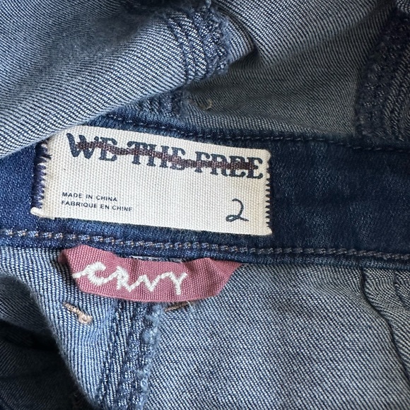 NWOT Free People CRVY Hyde Park Flare Leg Jumpsuit, size 2 - Picture 4 of 6